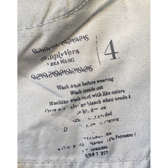 Simply Vera Wang Denim Jeans Womens Size 4R Blue Boot Cut 5 Pockets Zip Stretch - Picture 8 of 12